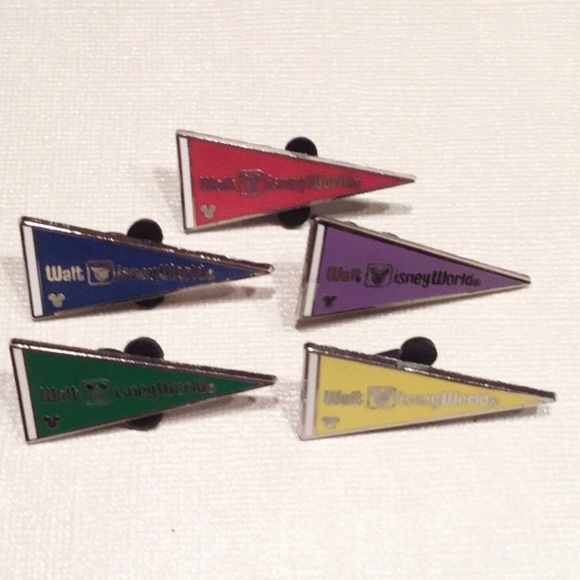 Disney Jewelry Disney Pennant Pin Set Poshmark